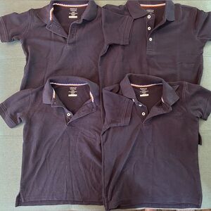 Girls navy blue uniform polos